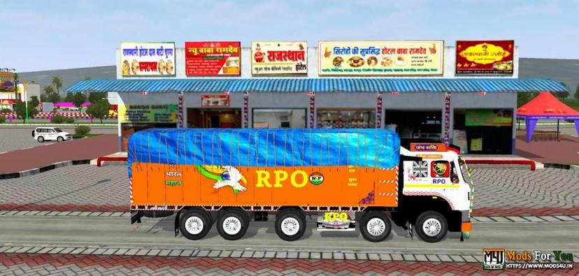 Tata Signa 4825 4k Livery Truck by RPO mod addon