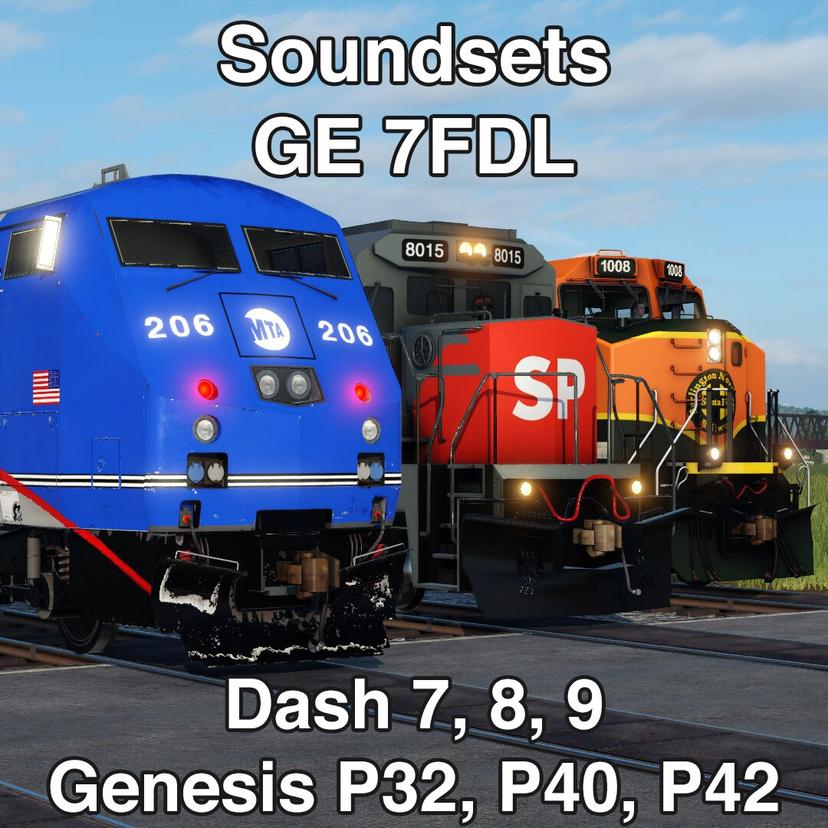 Sound sets: GE 7FDL (Dash 8, Dash 9, Genesis) addon