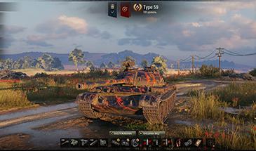 World of Tanks hangar "Poppy Field". addon