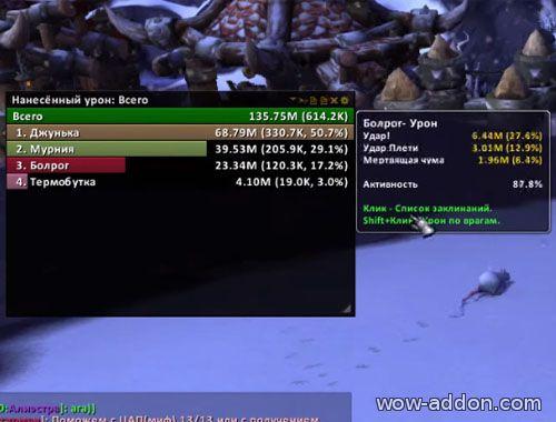 Skada addon