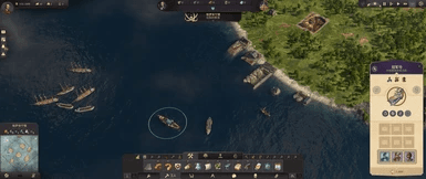 A ship with a map that you can buy addon