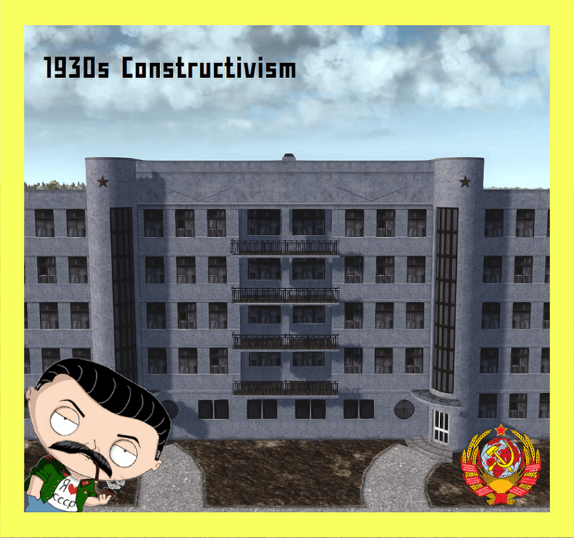 Квартира в стиле конструктивизма 30-х годов addon