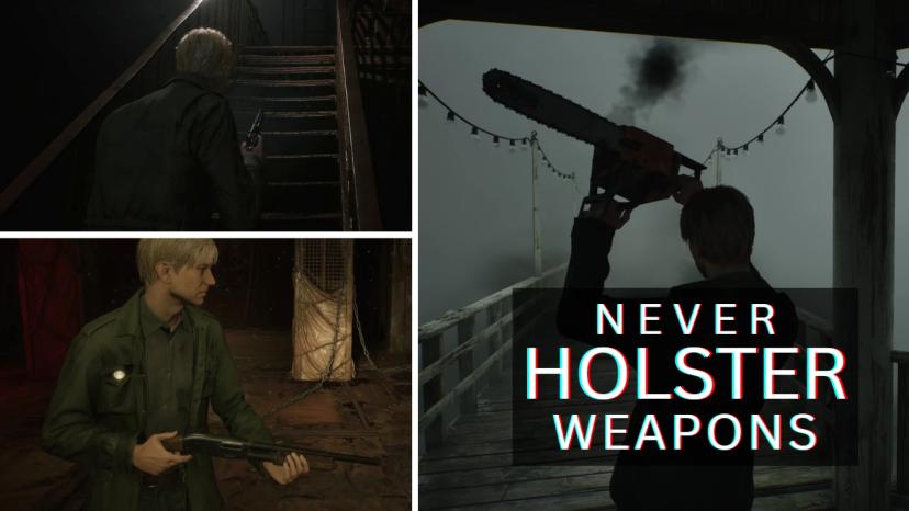 Never holster your weapon. addon
