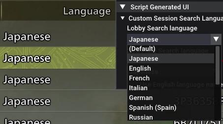 Custom Session Search Language addon