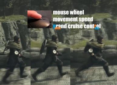 Mouse wheel speed Large cruise control addon
