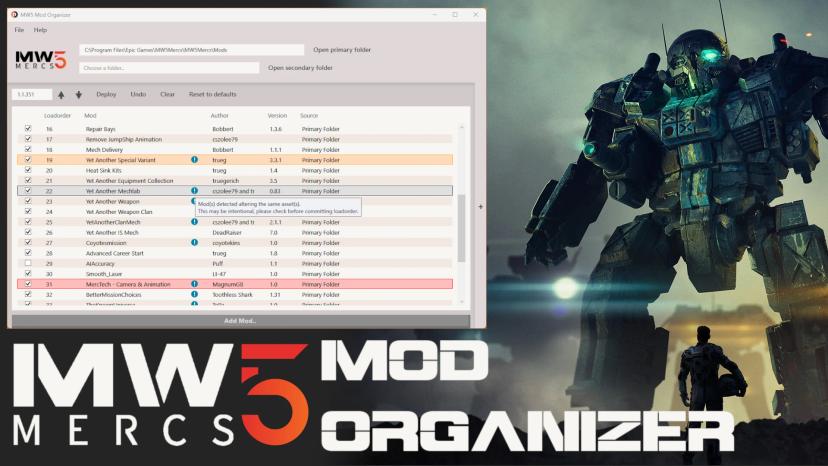MW5 Mod Organizer мод addon