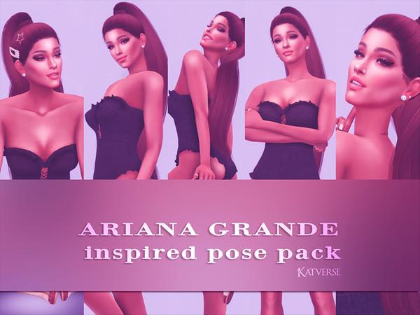 Ariana Grande Inspired Pose Pack Sims4 addon
