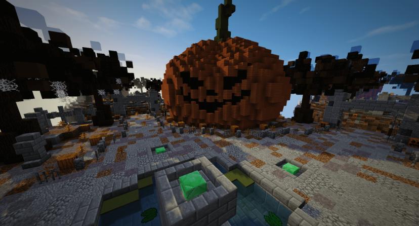Halloween BedWars | Map for Minecraft addon