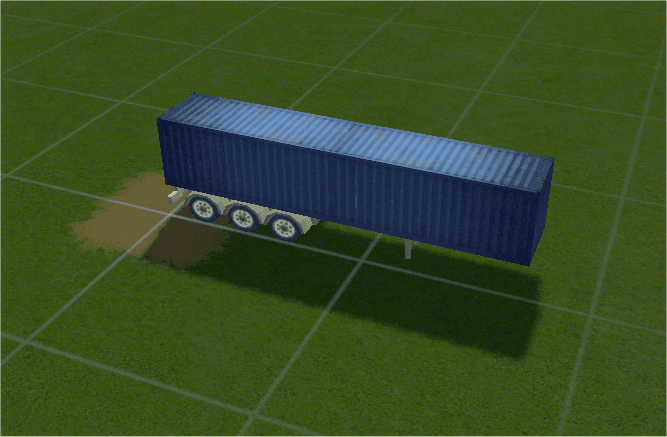 Trailer container blue addon