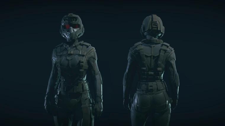 Stealth suit with great butt addon