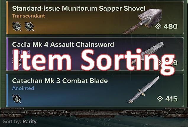 Sorting Items 1.8.1 addon