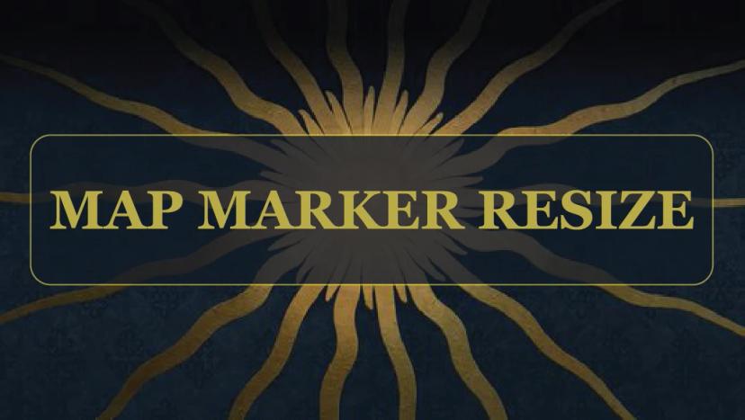 Change the size of the map marker addon