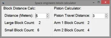 Block and Piston Calculator SE/Mod addon