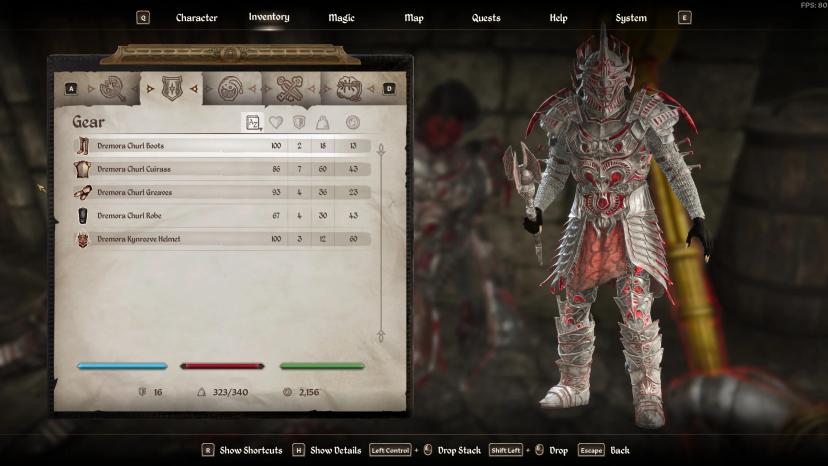 Adjusting the appearance of Daedric armor addon
