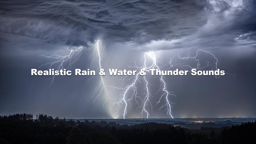 REALISTIC SOUNDS OF RAIN, WATER AND THUNDER V7.3 addon