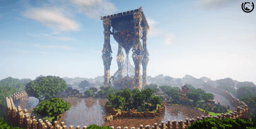 The Giant Hourglass Kingdom | Карта для Minecraft addon