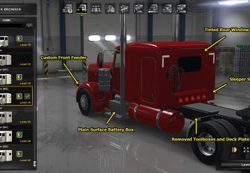 Пак аксессуаров для Peterbilt 389 addon