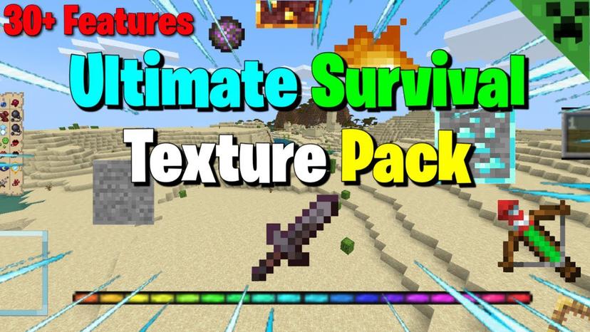 Пакет текстур Ultimate Survival (1.20) — MCPE/Bedrock addon