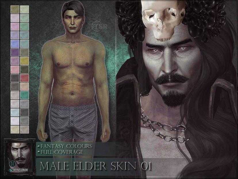 Мистический скинтон для пожилых мужчин "Male Elder Skin 01 - Fantasy version" addon