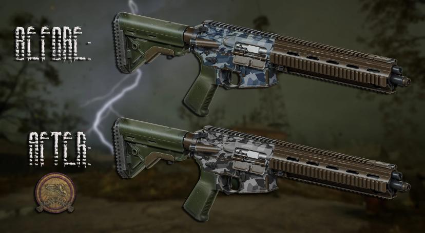Ретекстур камуфляжа оружия «Монолит» addon