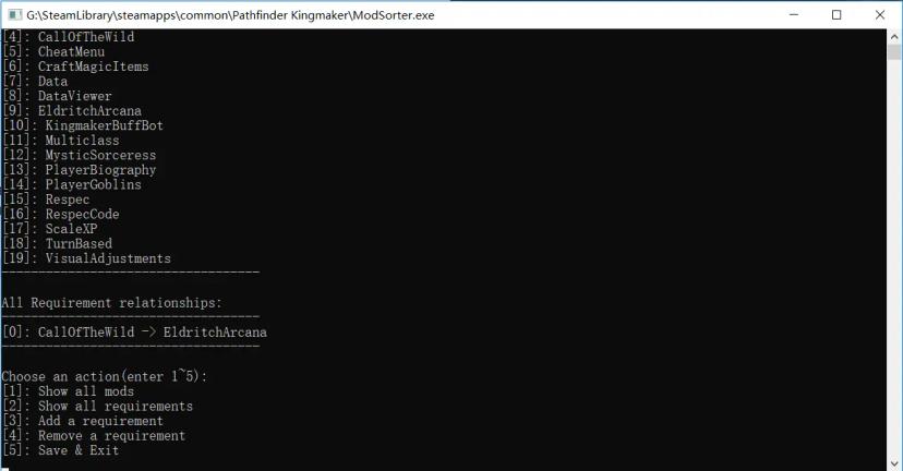 Software Unity Mod Manager ModSorter addon