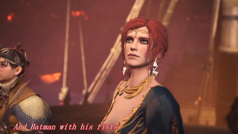 Monster Hunter: The World "Tris Merigold from Witcher 3." addon