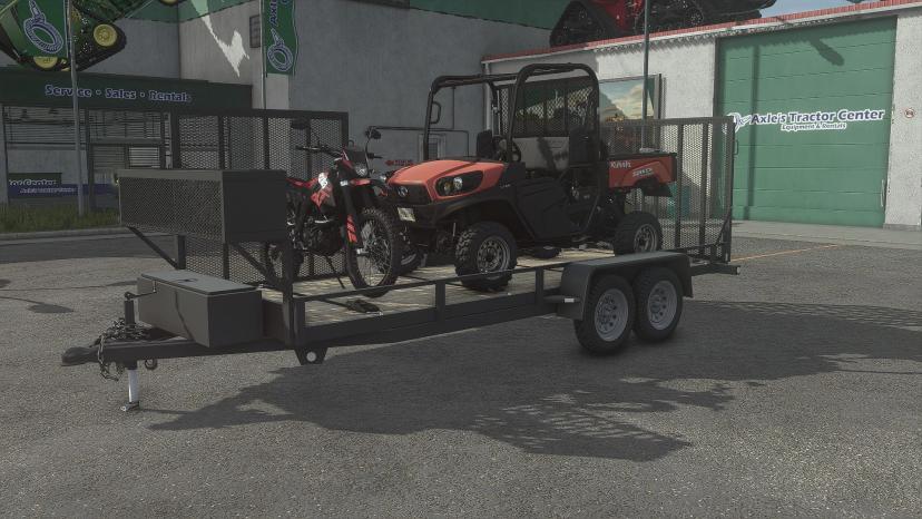 FS25 Trailer Lawn Mower addon