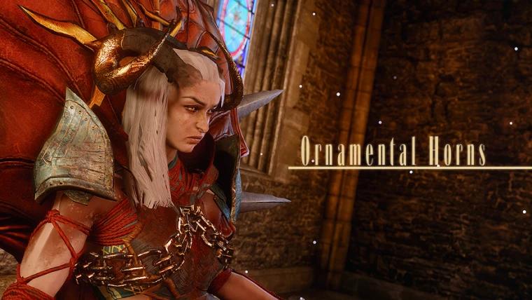 "Bizarre horns of the Qunari." addon