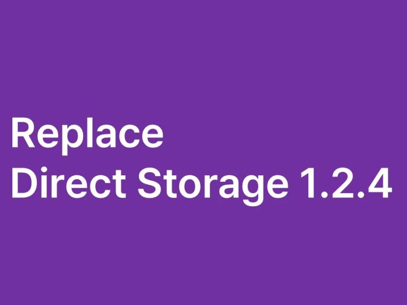 Replace direct storage 1.2.4 addon