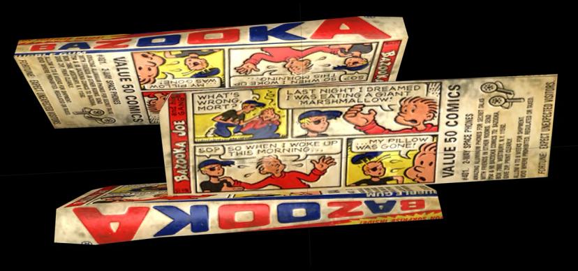 Nostalgic chewing gum "BAZOOKA" addon