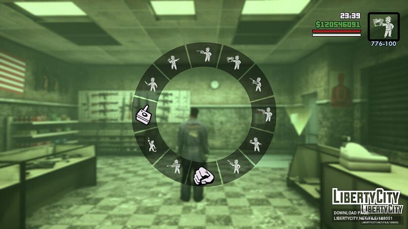 Большой набор оружий из Fallout 3 addon