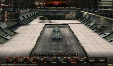 Former advanced hangar in World of Tanks. addon