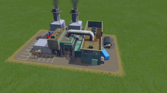 Waste incineration plant + addon