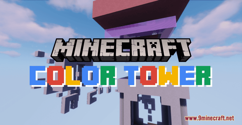 Map "Color Tower" for Minecraft 1.17.1 addon