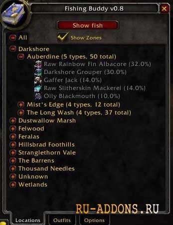 Fishing Buddy for WoW 5.4 addon