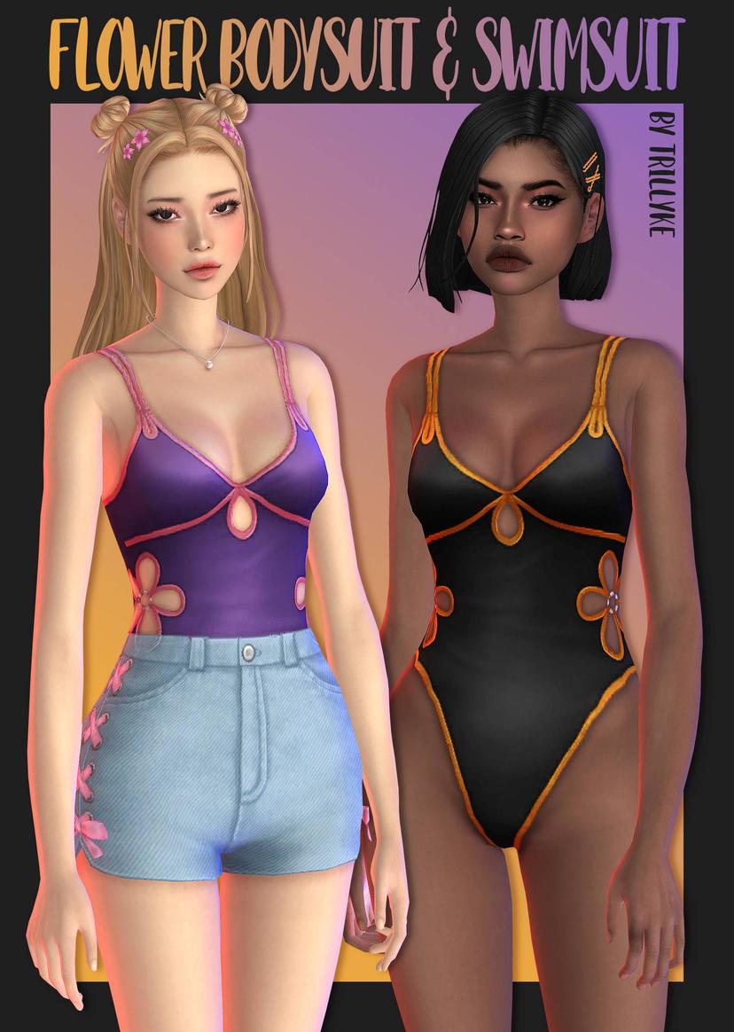 Flower Bodysuit and Swimsuit addon