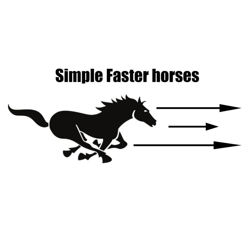 Simple faster horses addon