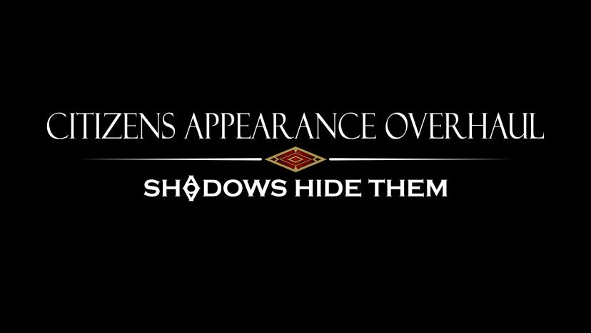 Redesign of the citizens' appearance. Shadows hide them. addon