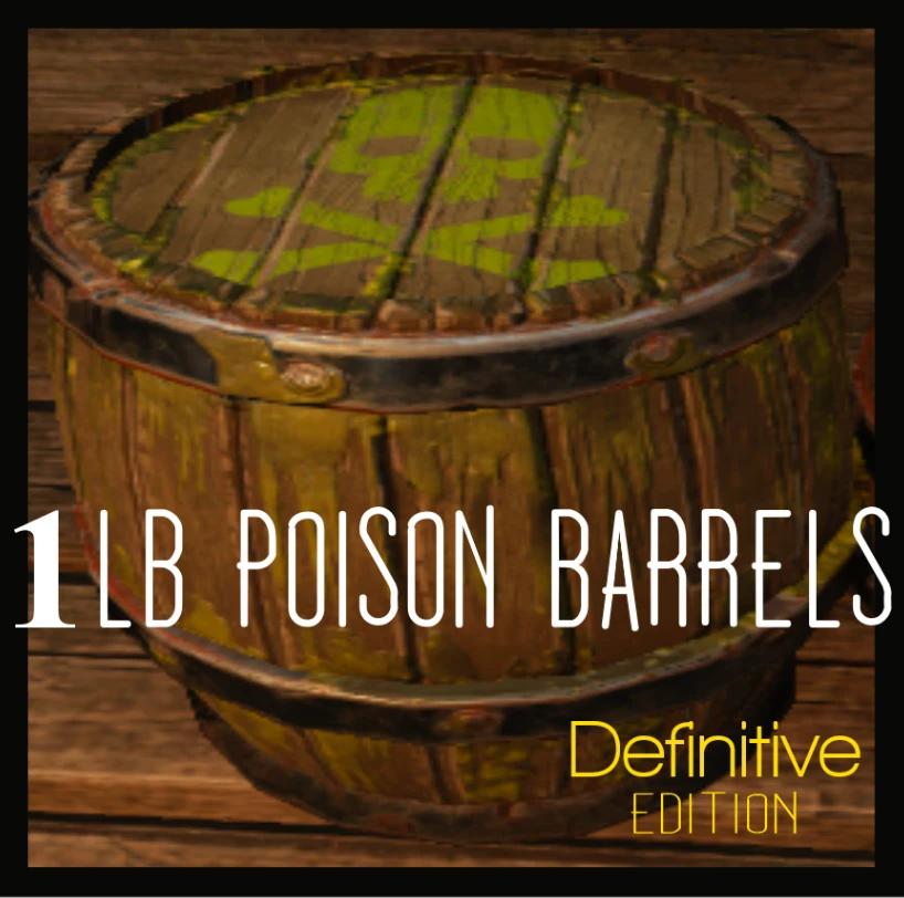 1 lb Poison Barrels - Convenience and Portability for the Undead Soul addon