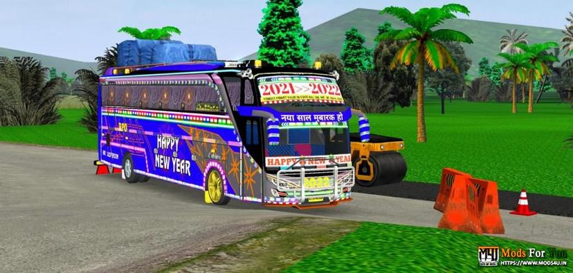 New Year 2022 bus livery nakula shd shadewa shd bussid RPO addon