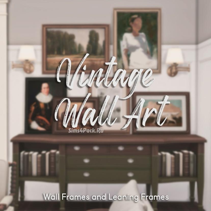 Set of vintage paintings addon