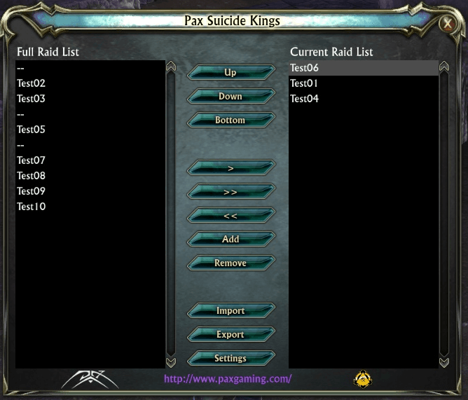 PaxSuicideKings Addon addon