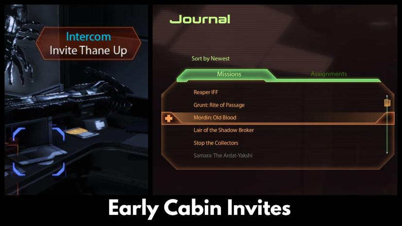 Early Cabin Invitations (LE2 Love Interest Invitation) addon