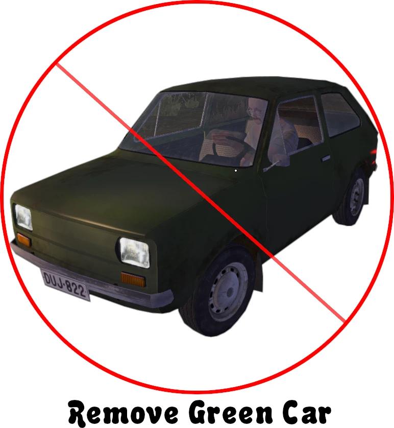 Remove green car addon