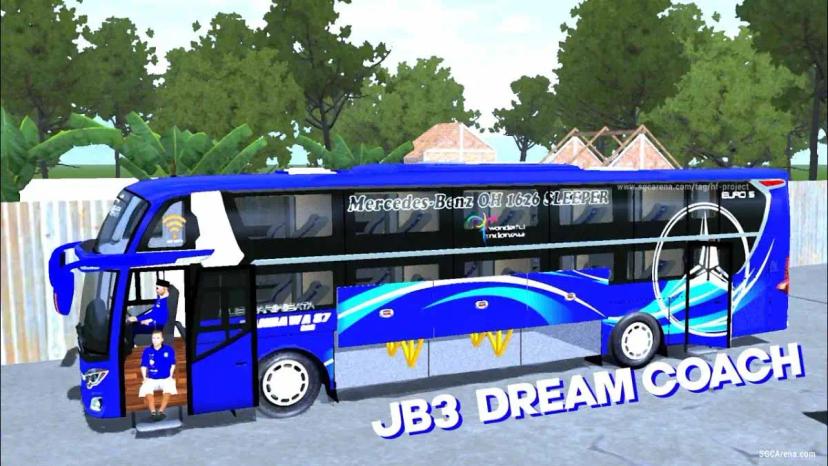 Jetbus 3 Dream Coach bus mod for BUSSID addon