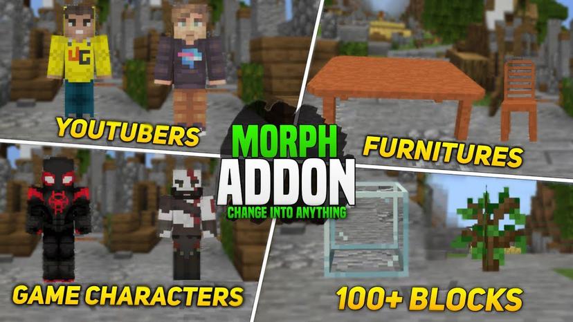 Ultimate Morph Addon (1.21) – MCPE/Bedrock Mod addon