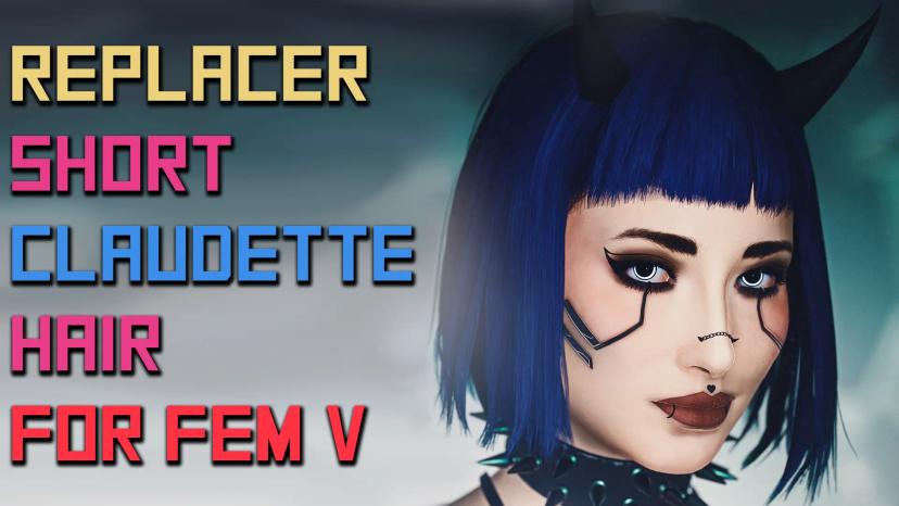 Short Hairstyle "Claudette" for Fem V addon