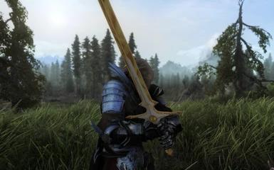 (SE) Genjin Impact Sword Pack Part 3 Big Sword Twin Blades Sword 45 in One Мод addon