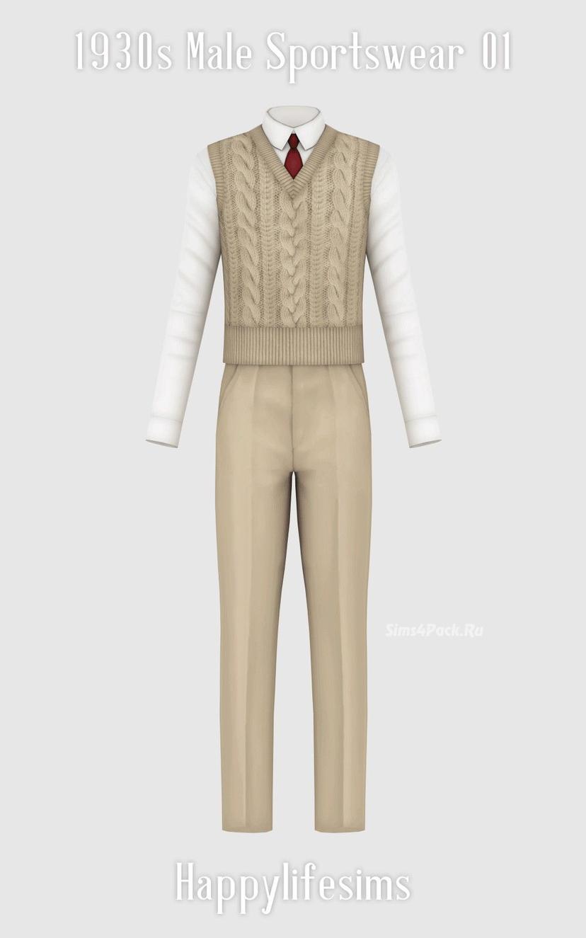 Men's sportswear set from the 1930s addon