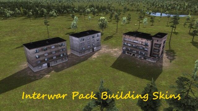 Скины зданий из Interwar Pack addon